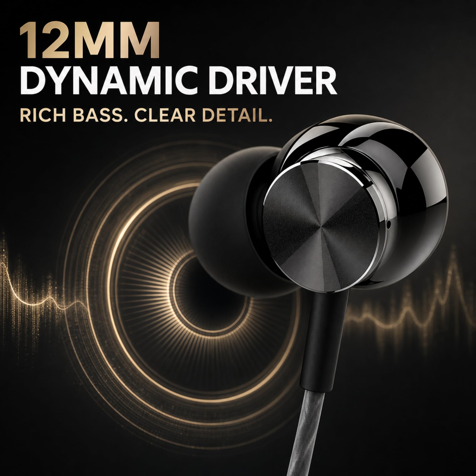 Betron BS10 detalle del driver de 12mm que resalta graves potentes