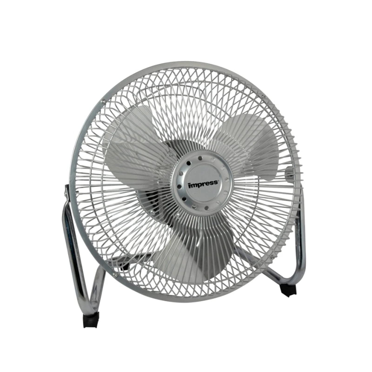 Better Chef ventilador de piso frontal mostrando rejilla de seguridad y flujo de aire eficiente