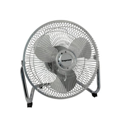 Better Chef ventilador de piso frontal mostrando rejilla de seguridad y flujo de aire eficiente