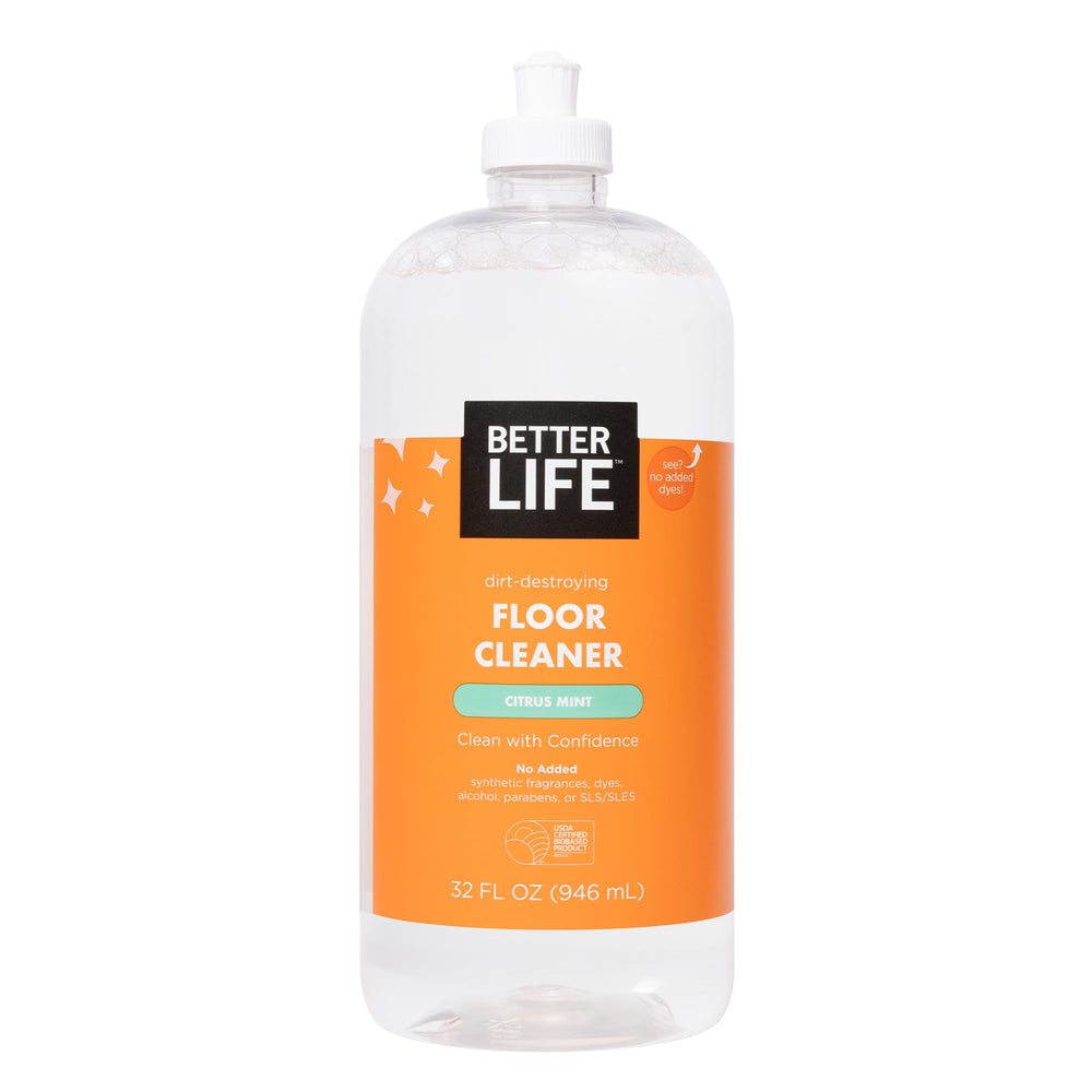 Better Life botella frontal Citrus Mint mostrando etiqueta y tamaño 32oz