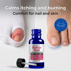 Better Nail aplicada sobre la uña mostrando colocación puntual y control