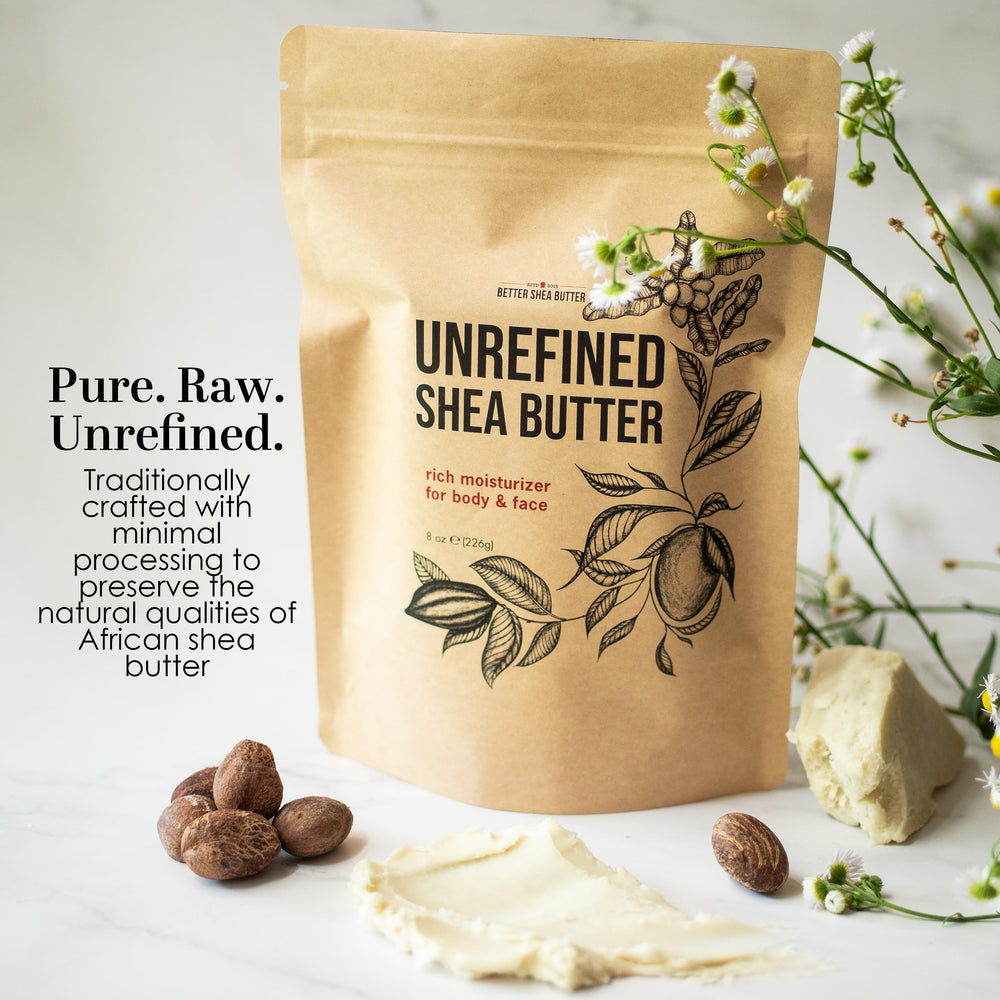 Better Shea Butter con ingredientes para DIY mostrando versatilidad