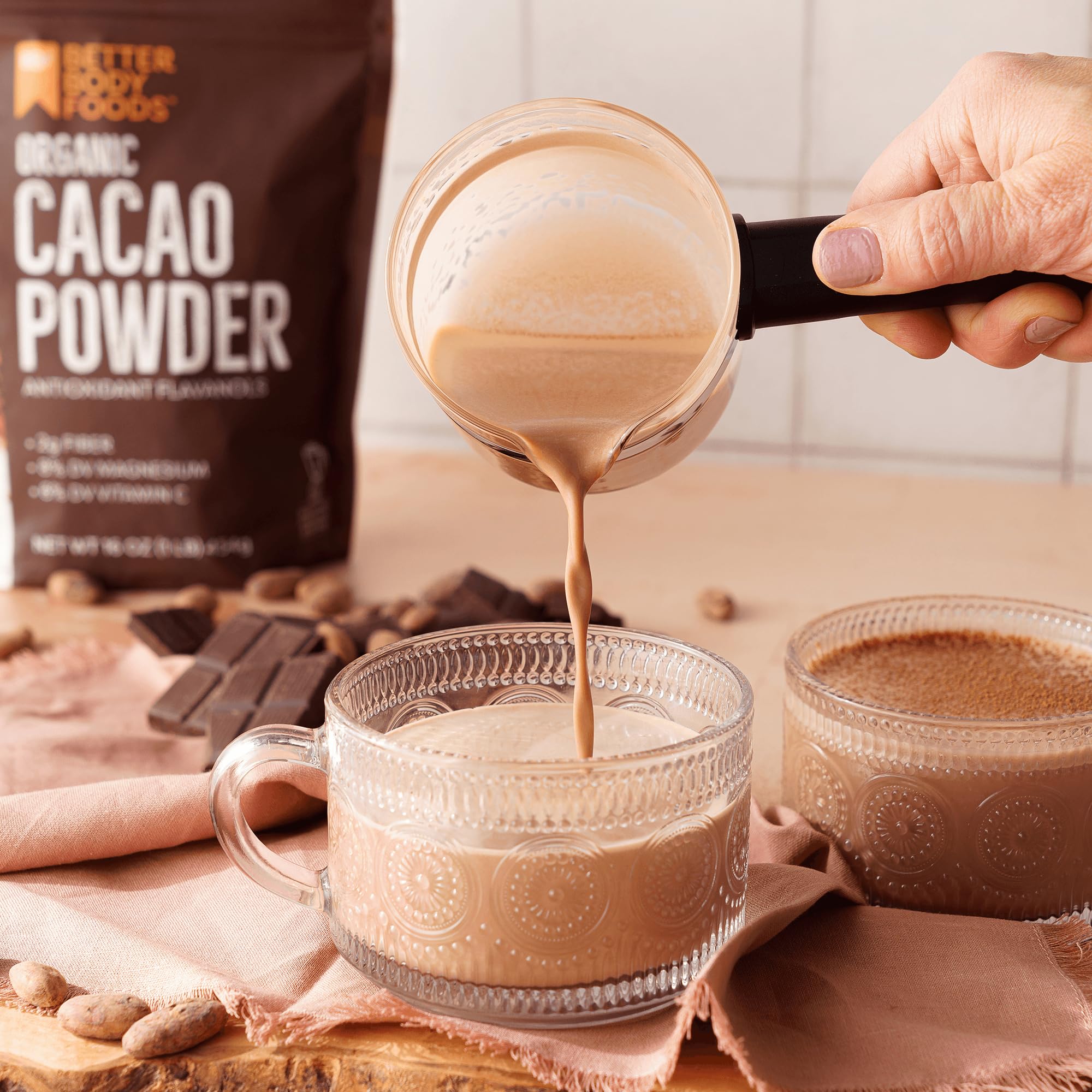 BetterBody Foods uso en galletas recién horneadas, añade sabor chocolatoso y color profundo