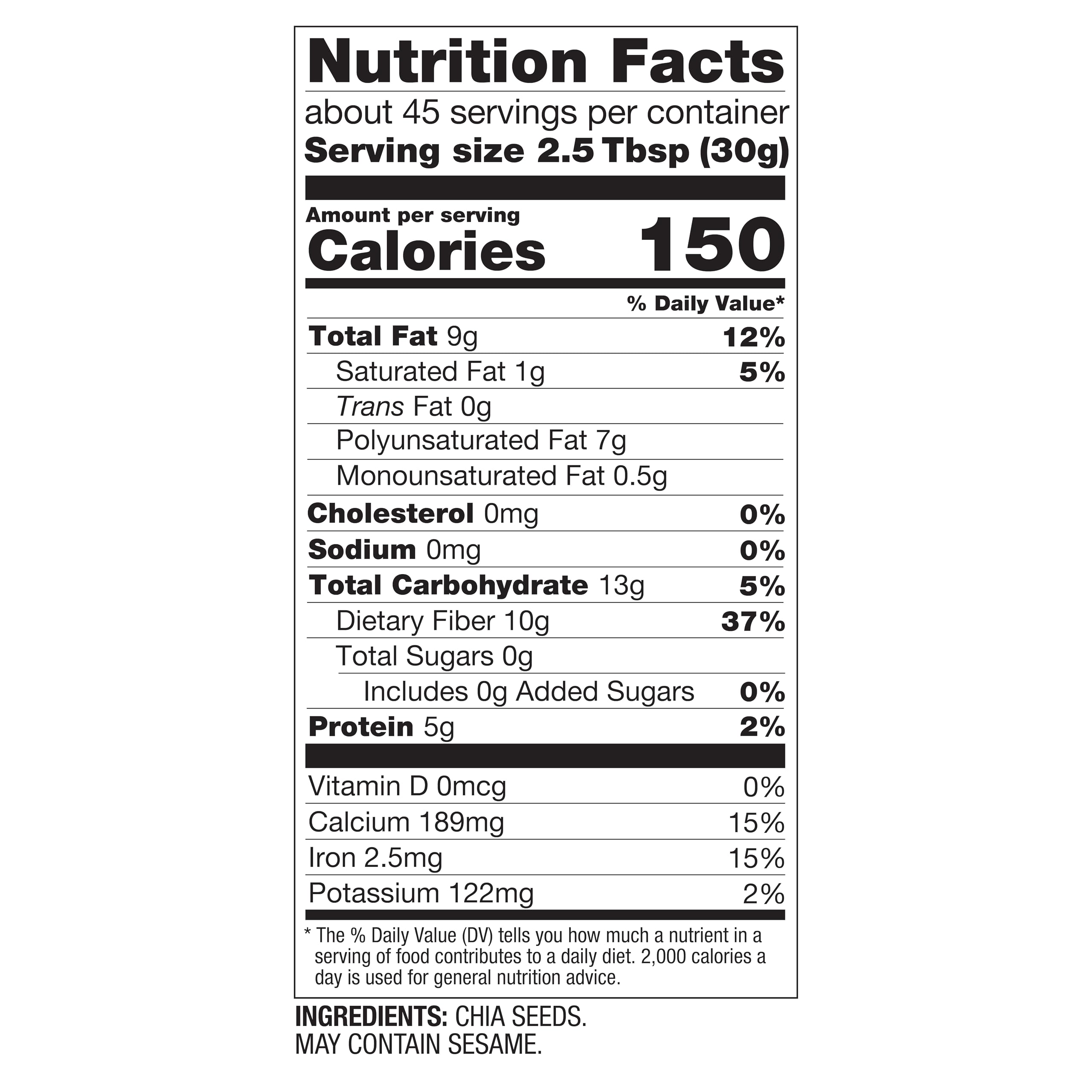BetterBody Foods semillas de chía junto a cucharas, control de porciones