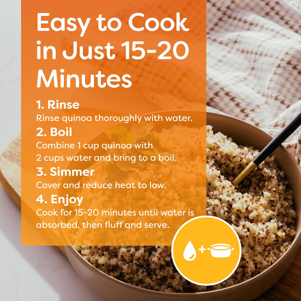 BetterBody Foods familia disfrutando plato con quinoa, ejemplo de uso diario