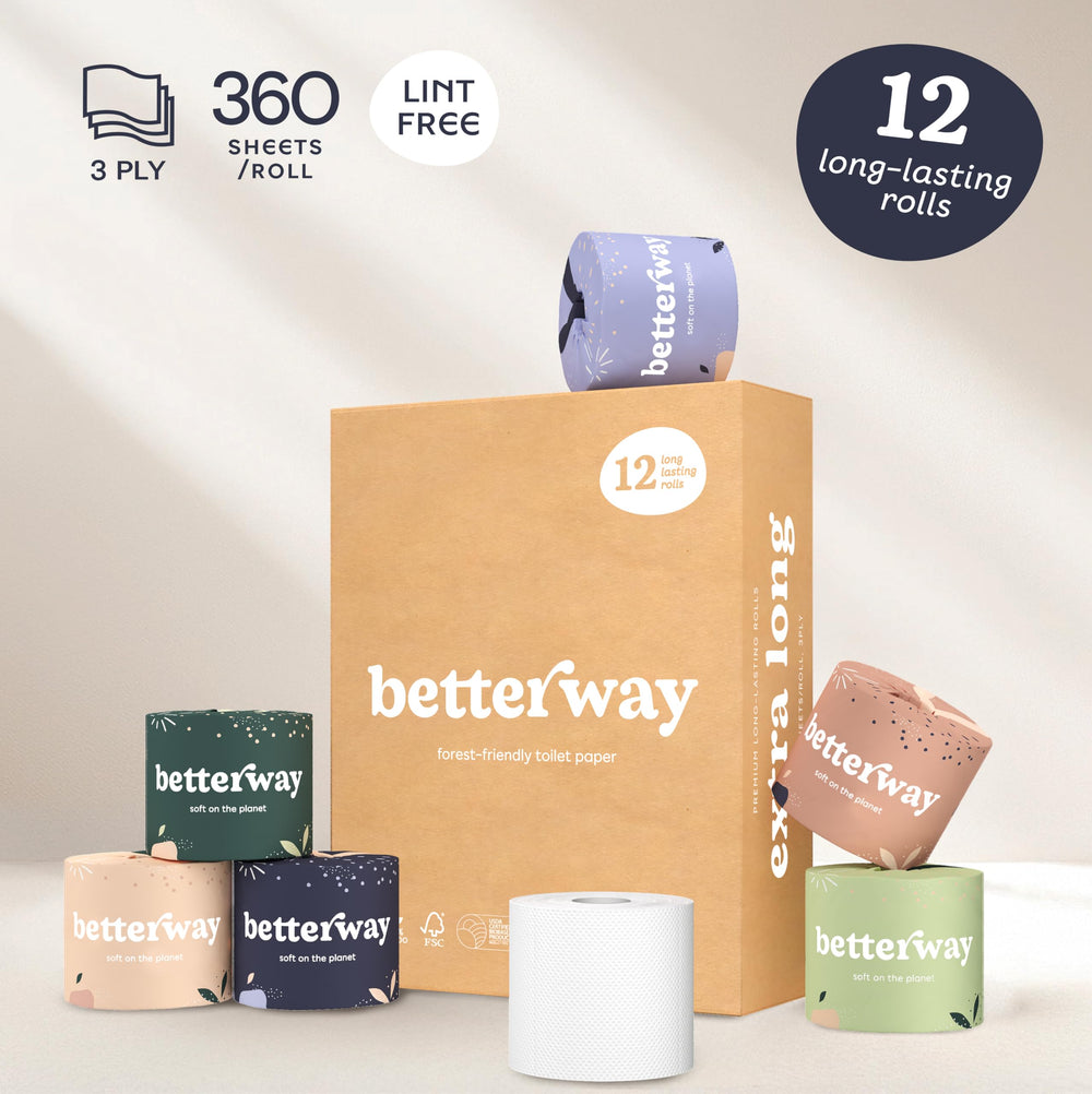 Betterway empaque individual en papel demostrando embalaje ecológico