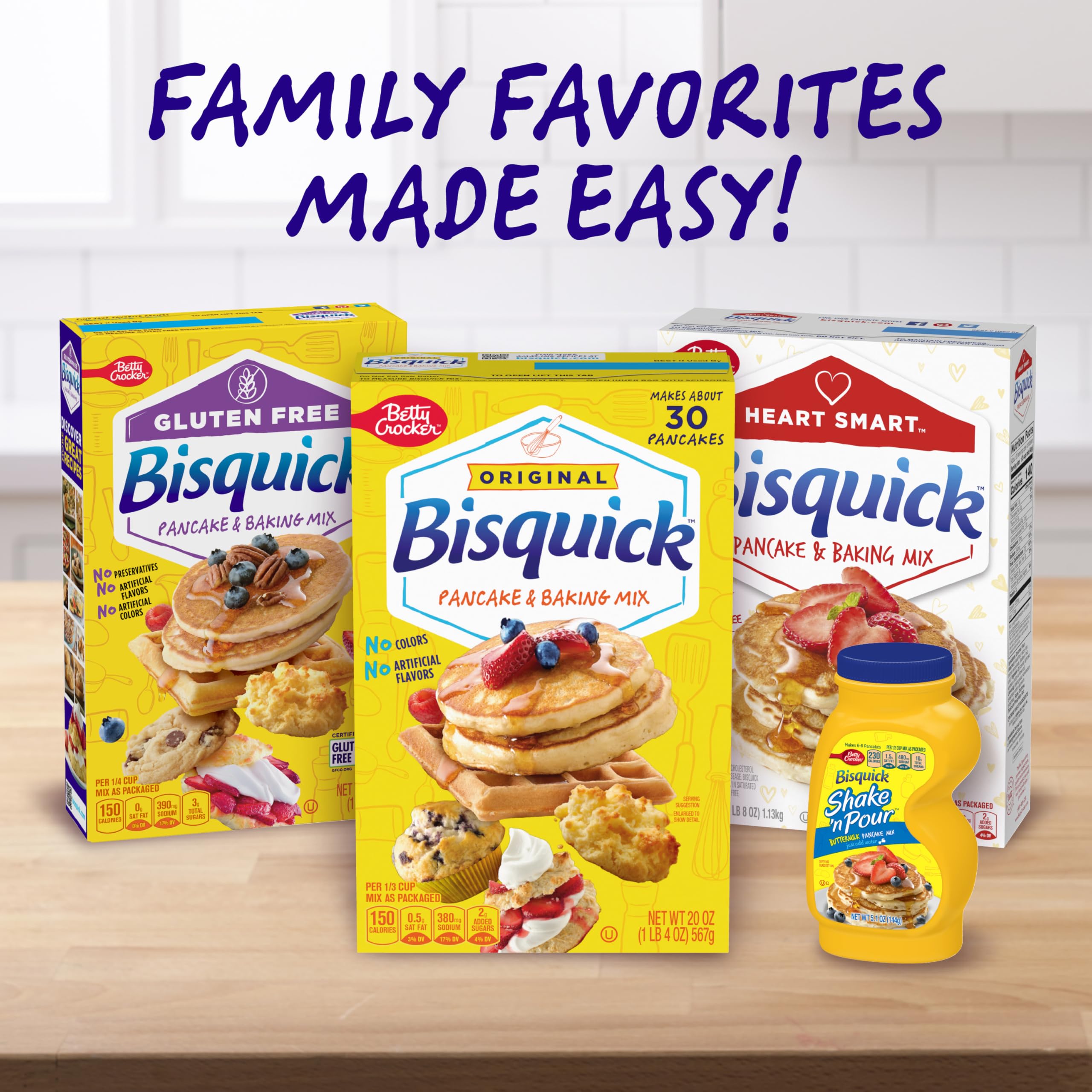 Betty Crocker mesa de desayuno con bizcochos y acompañamientos
