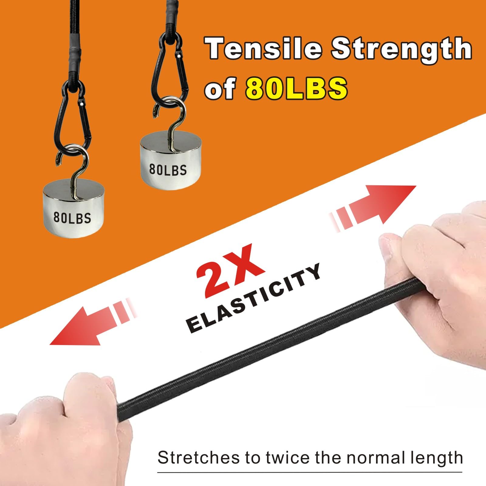 BEXSLE primer plano del núcleo de látex y trenzado, durabilidad visible