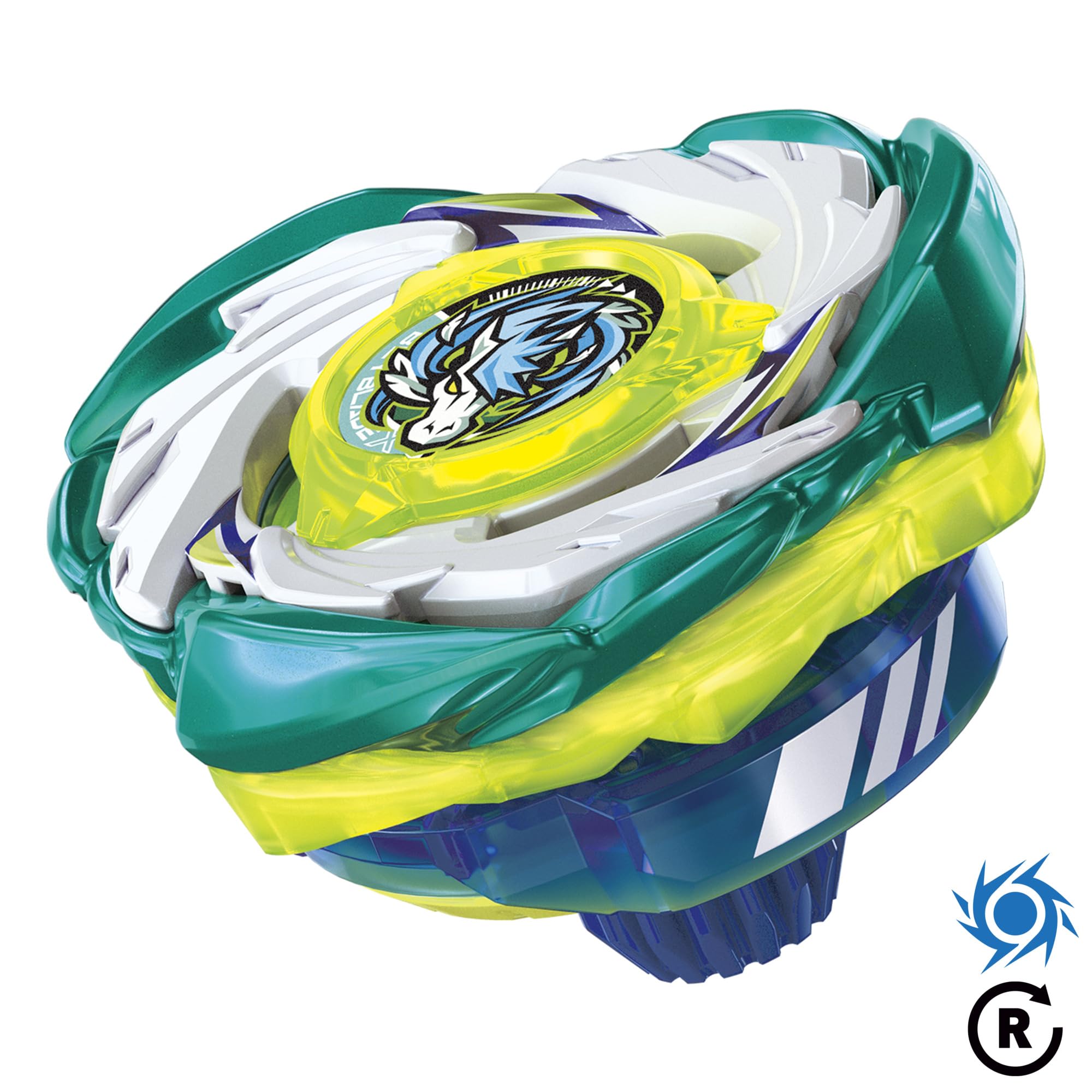Beyblade Blast Pegasus A Tr trompo frontal listo para batalla
