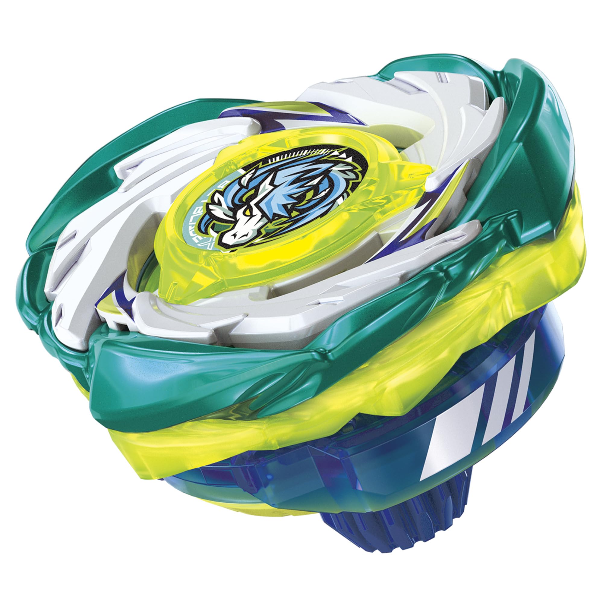 Beyblade etiqueta y marca en el lanzador para identificación