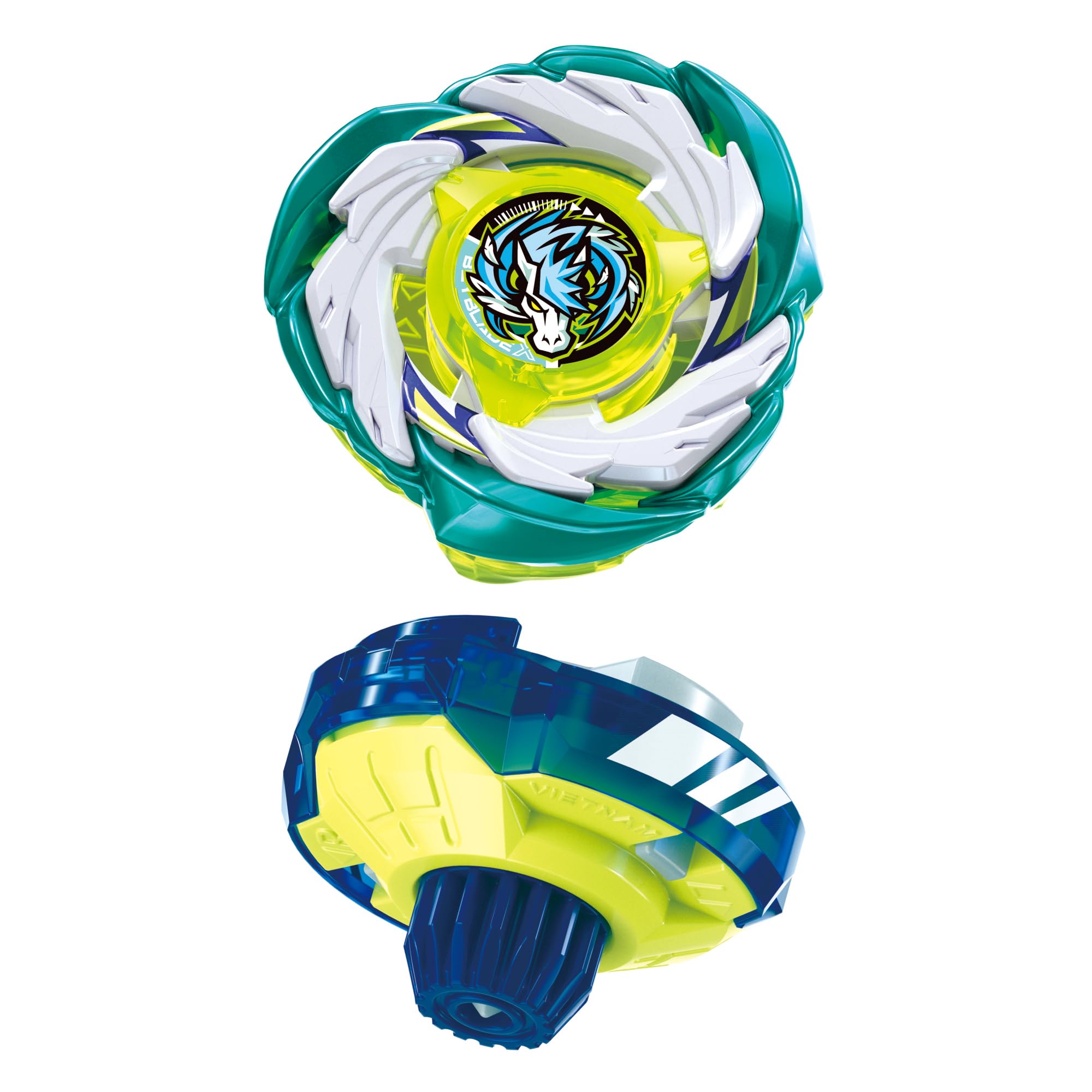 Beyblade detalle metal del trompo mostrando durabilidad