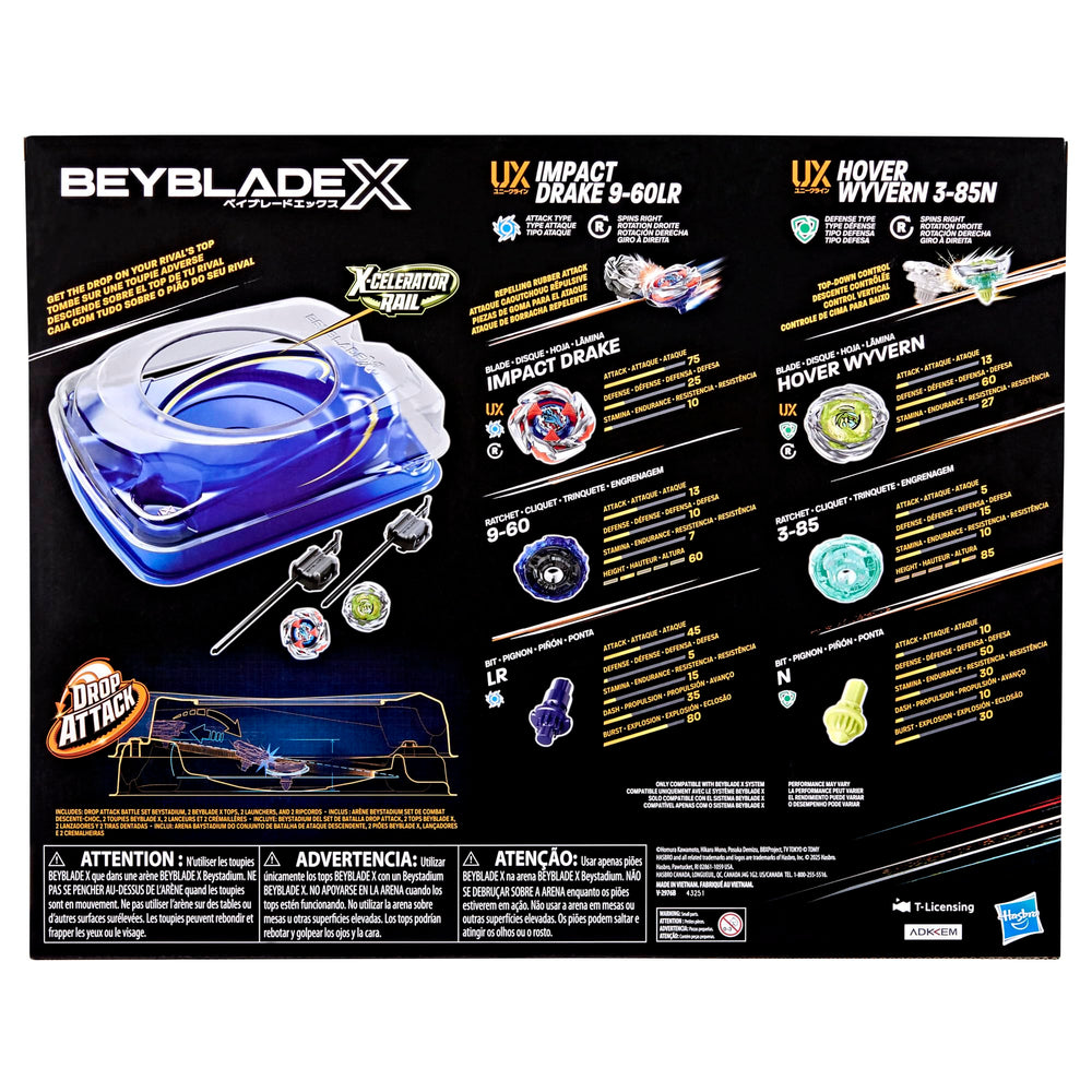 Beyblade Impact Drake detalle metálico que aumenta impacto