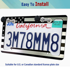 BGGTMO frame on a truck rear plate demonstrating full coverage and non-obstructive edges