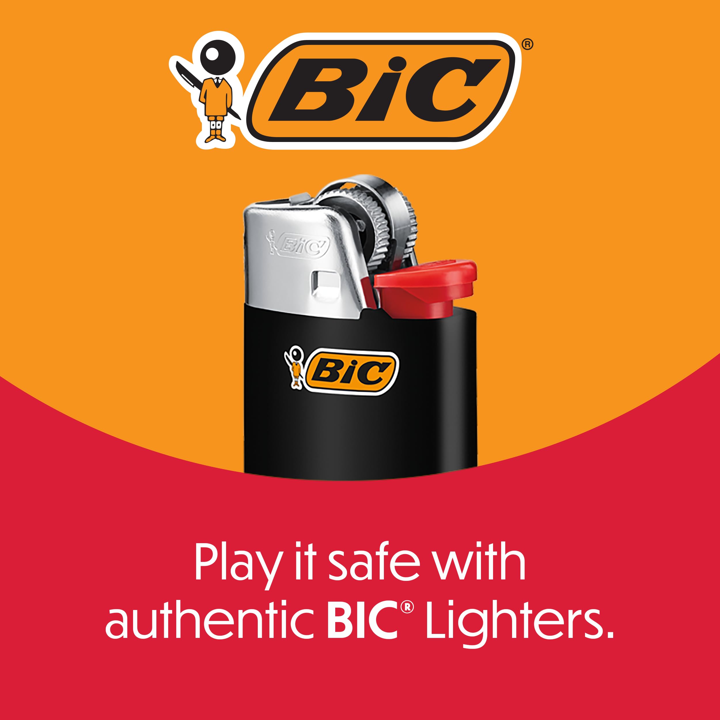 BIC detalle de la rueda de fricción que asegura encendidos fiables
