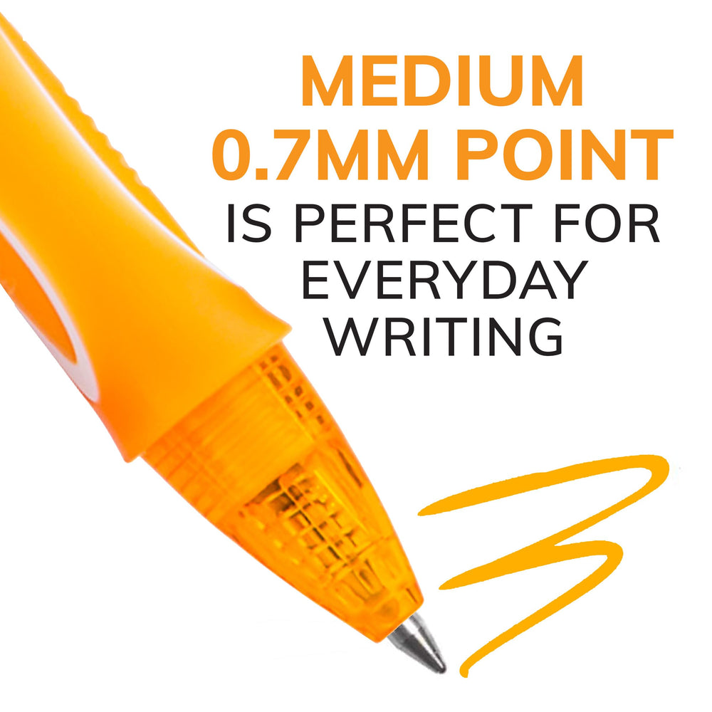 BIC Gelocity primer plano de la punta 0,7 mm para trazos precisos y legibles