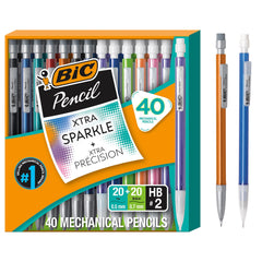 BIC pack frontal 40 unidades mostrando variedad de colores y ahorro