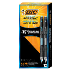 BIC paquete frontal con 12 lápices resistentes, solución duradera