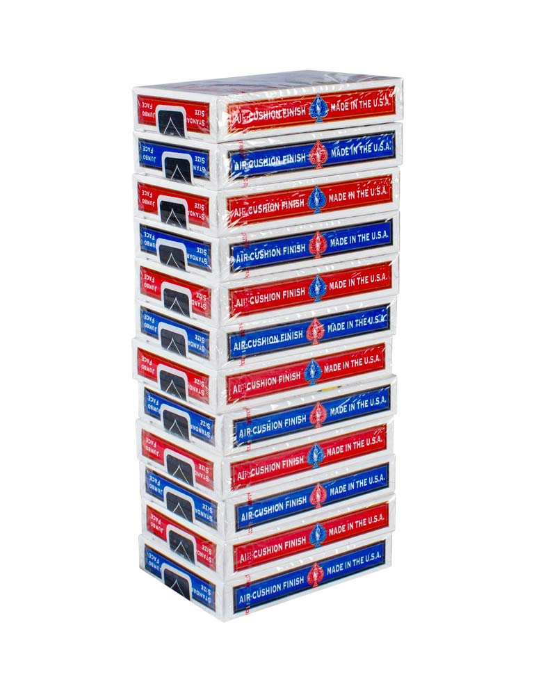 Bicycle hand shuffling cards demonstrating smooth Air Cushion Finish