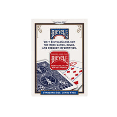 Bicycle full fan spread on table displaying large suits for easy play