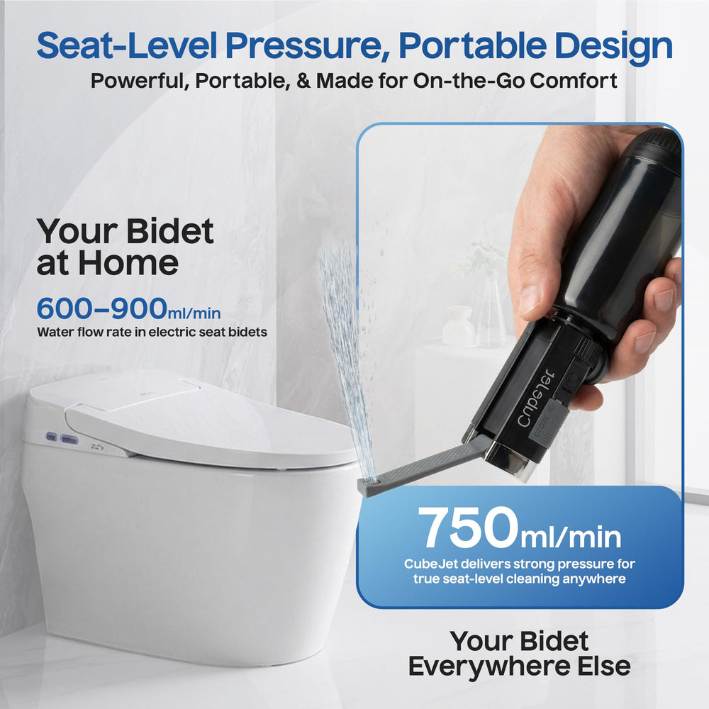Bidet Buddy acabado Obsidian Drift mostrando textura resistente