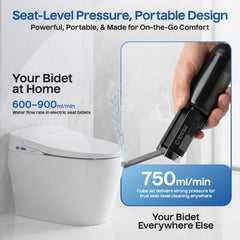 Bidet Buddy acabado Obsidian Drift mostrando textura resistente