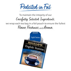 Bigelow tea steeping in mug producing a rich, smooth cup ideal for sipping