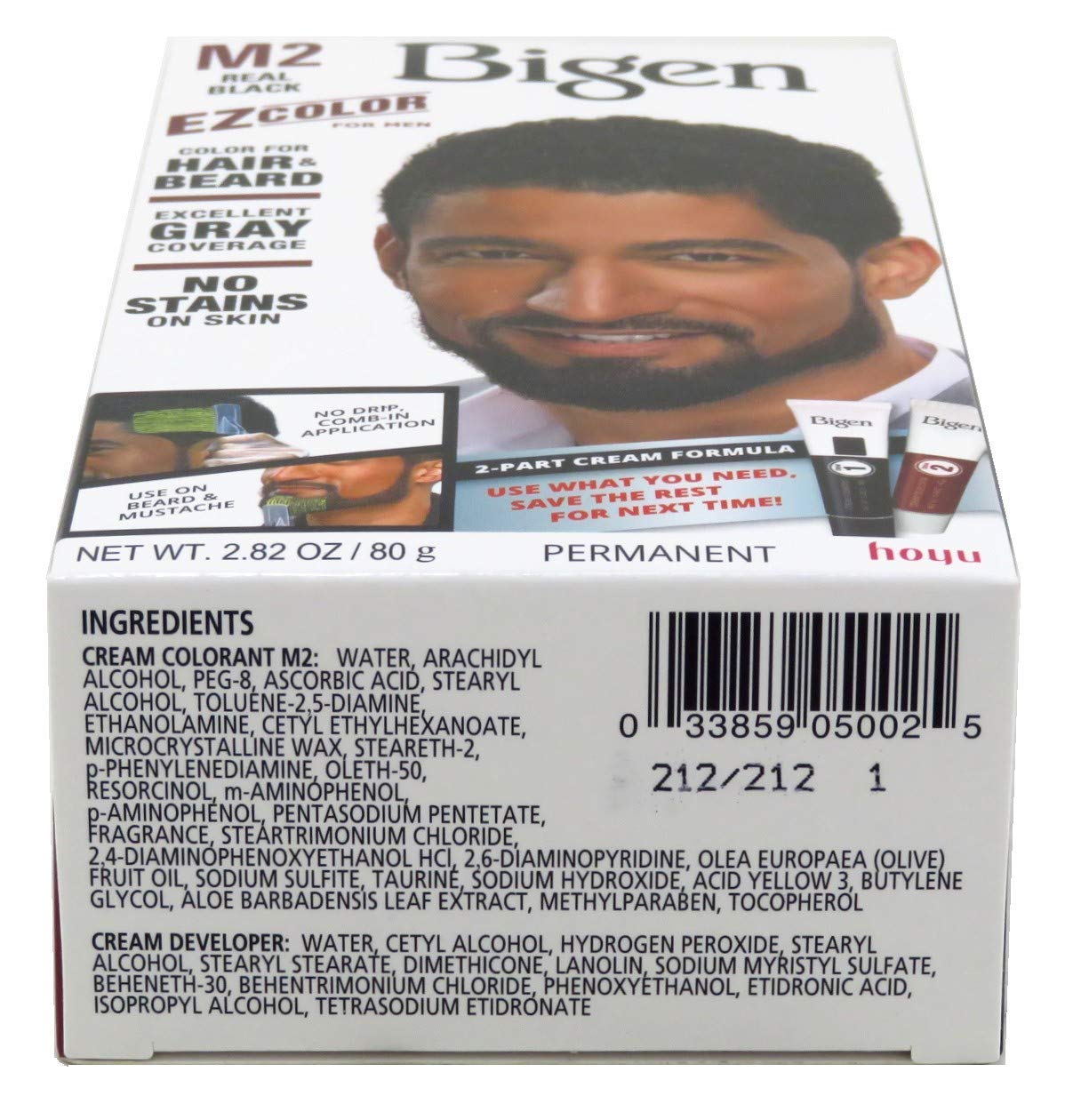 Bigen aplicación en barba con guantes, técnica para cobertura uniforme