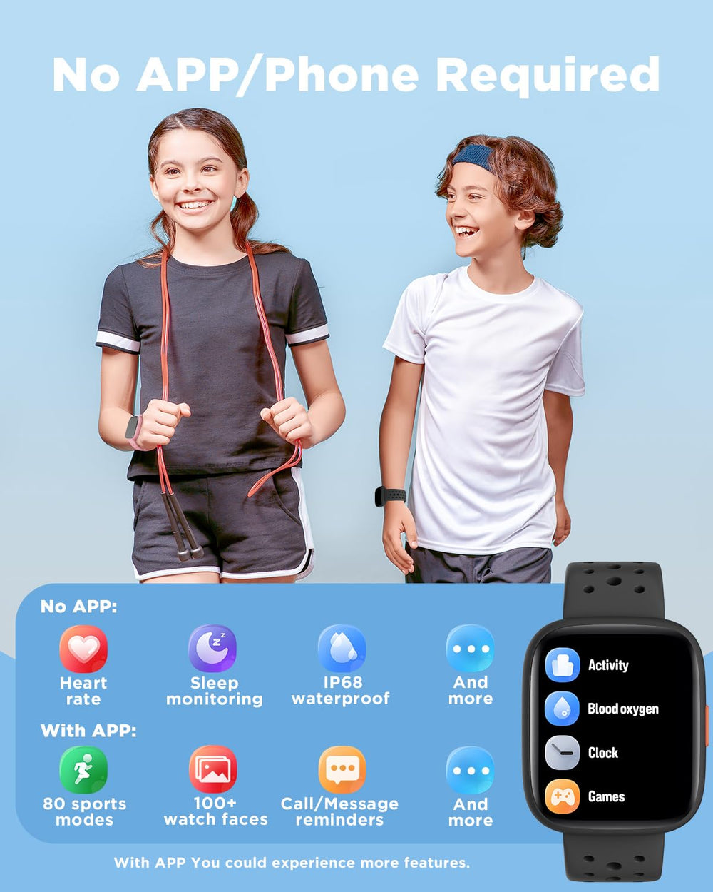 BIGGERFIVE detalle de correa resistente y cómoda para niños