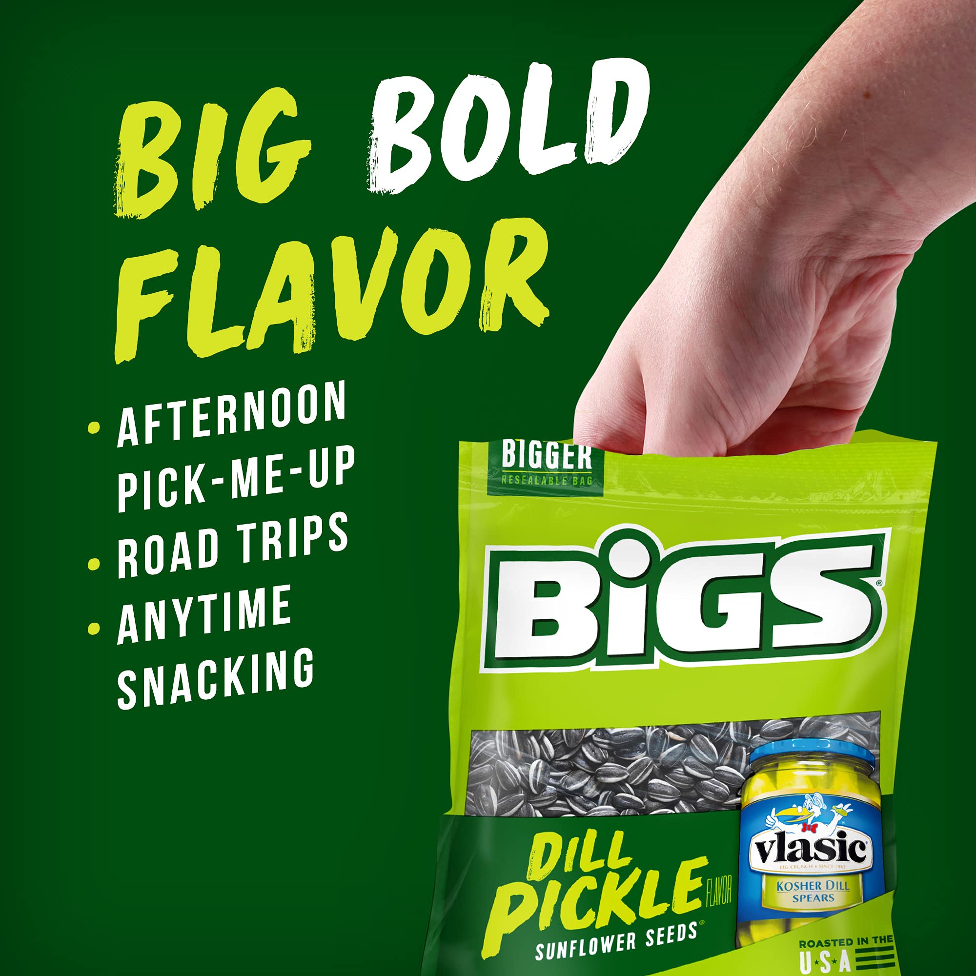 BIGS bol con semillas en uso como snack sabroso en reunión