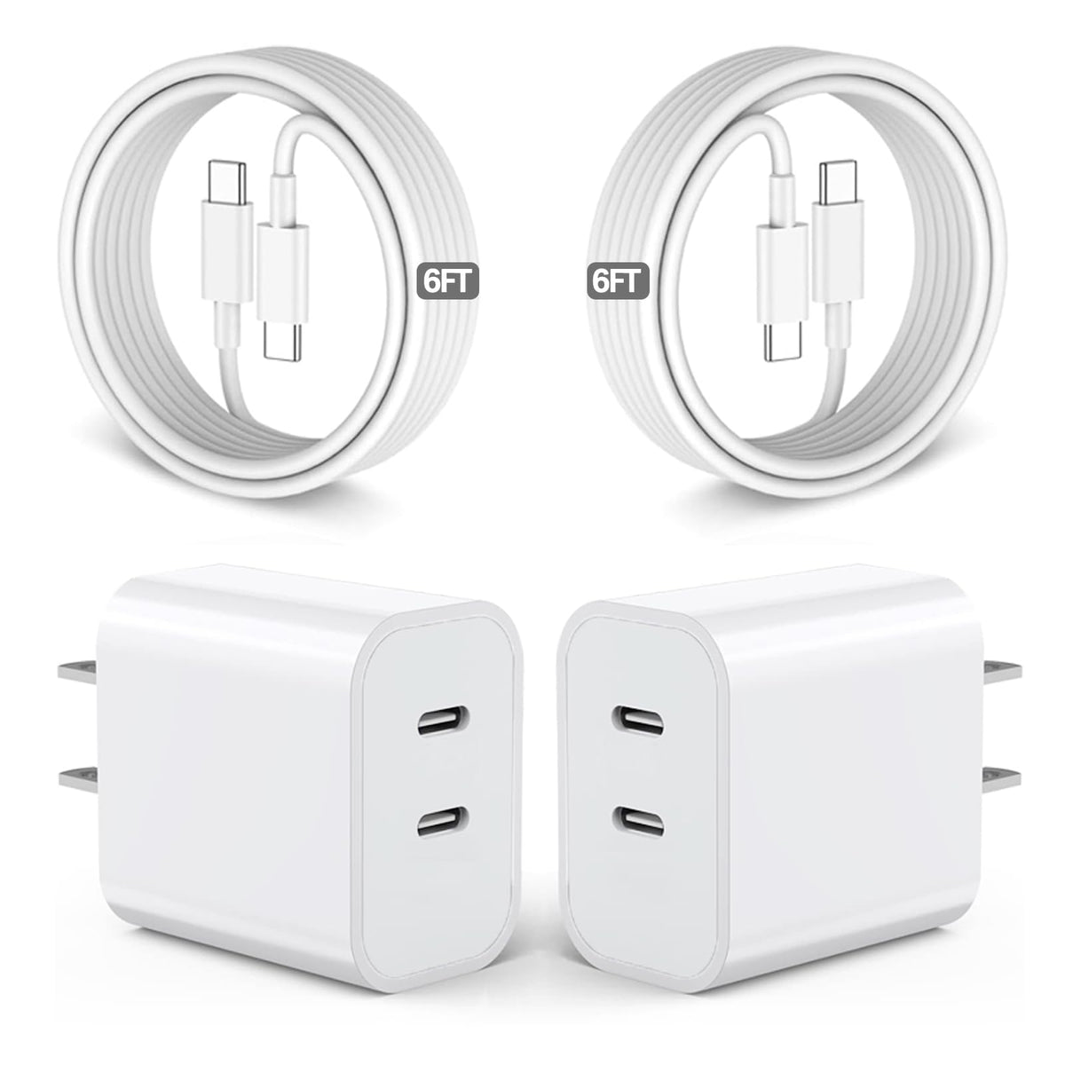 BikeAnything frontal del cargador dual mostrando dos puertos USB‑C y compacto diseño práctico