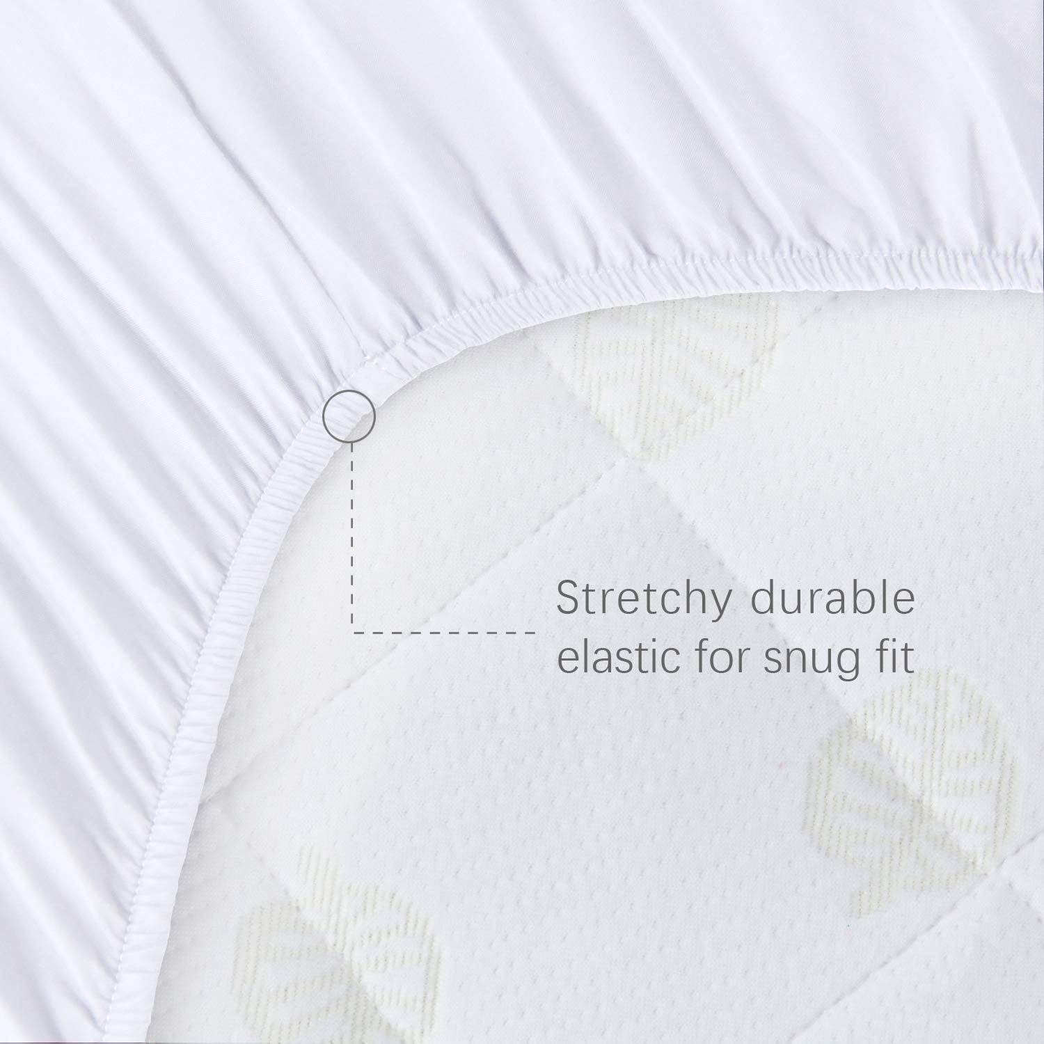 Biloban close-up of quilted bamboo viscose surface highlighting soft texture and comfort