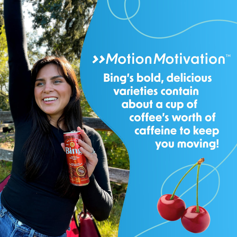 Bing etiqueta nutricional clara con información de calorías y vitaminas