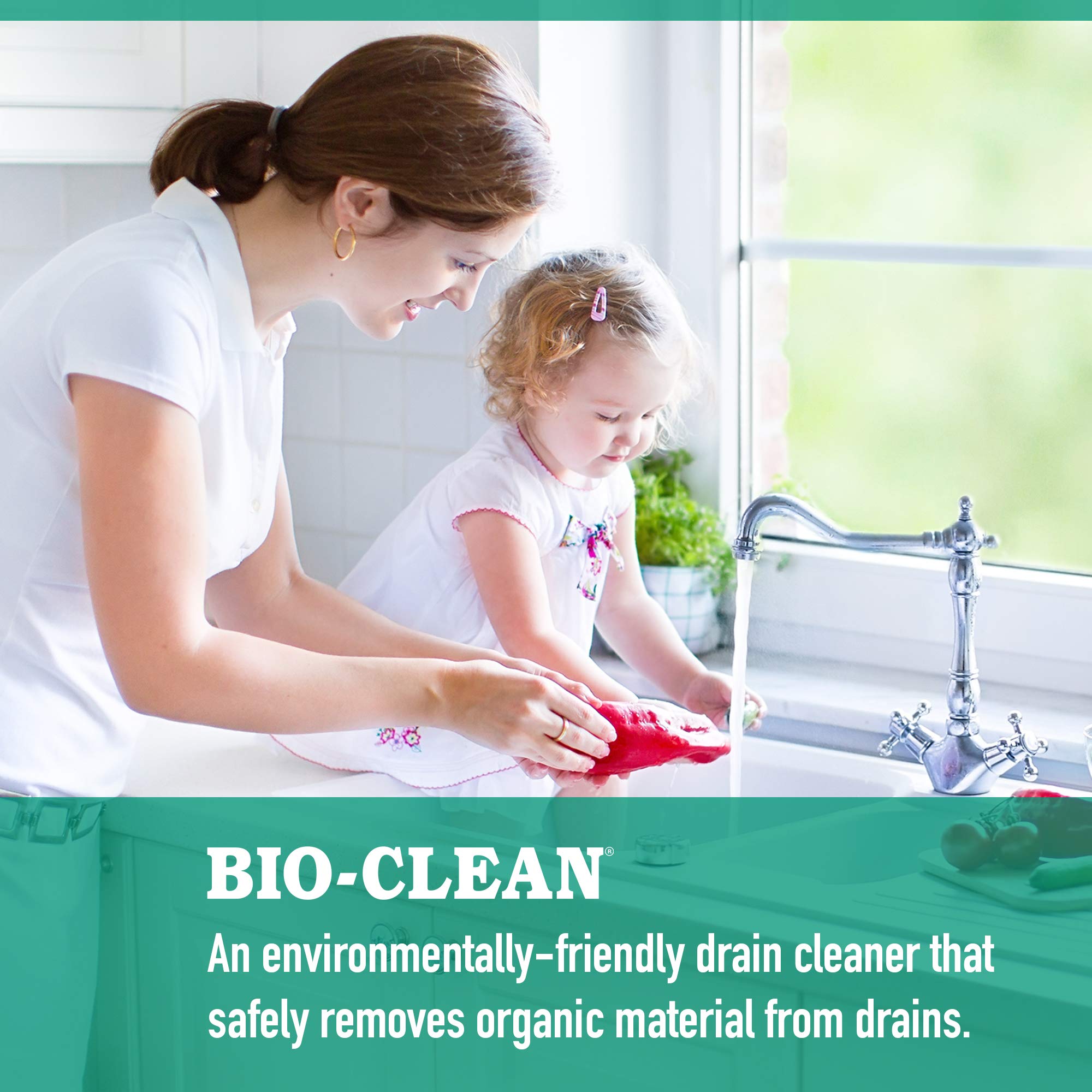 Bio-Clean etiqueta informativa con instrucciones y beneficios claros
