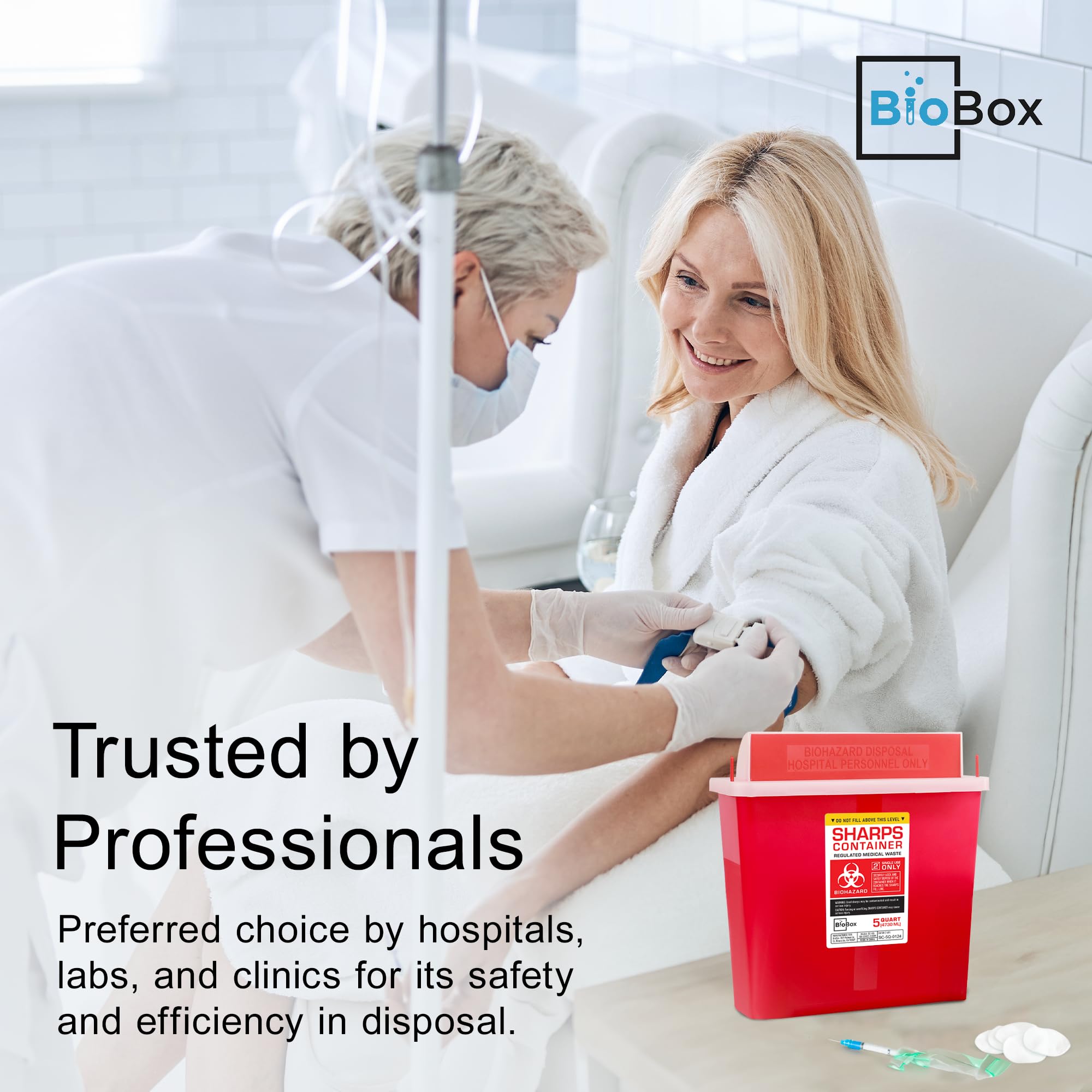BioBox etiqueta con instrucciones claras para disposición correcta