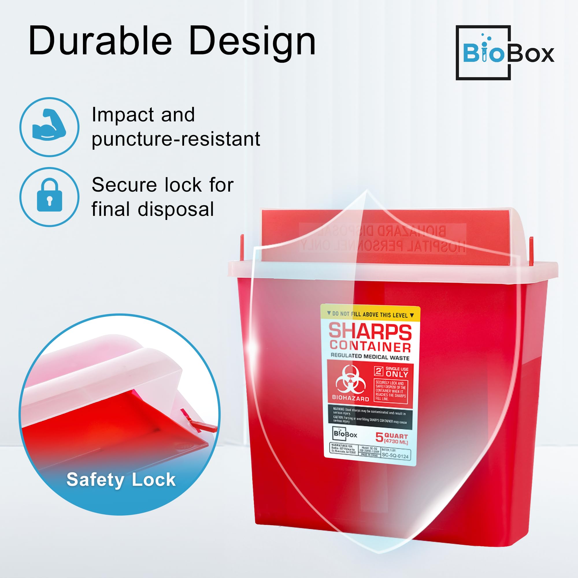 BioBox en uso doméstico junto a suministros, beneficio: portabilidad y conveniencia