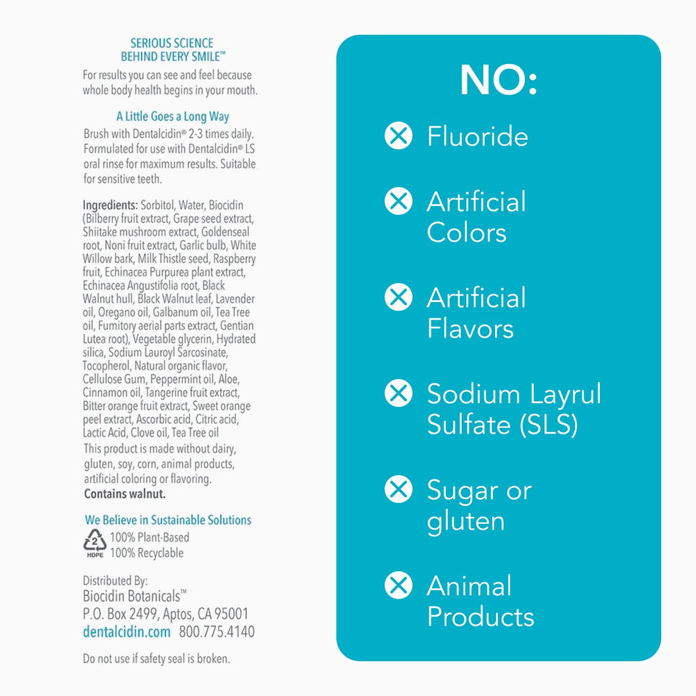 Bio-Botanical Research Biocidin Dentalcidin comparación de tamaño 3 oz, referencia de escala portátil