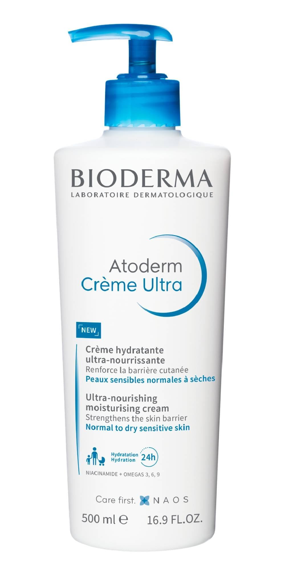 Bioderma Atoderm Ultra crema envase abierto con crema visible para fácil administración