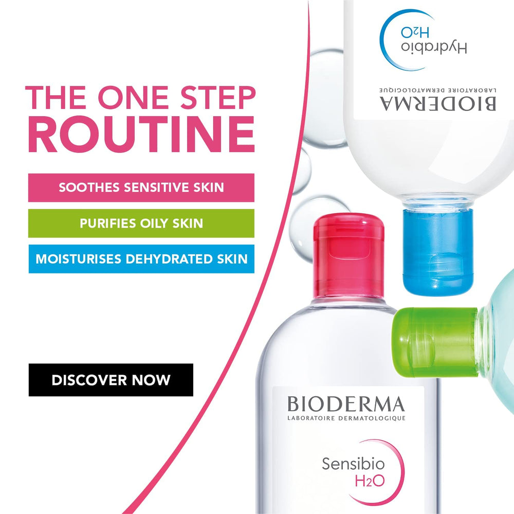 Desmaquillado de ojos con Bioderma Hydrabio H2O mostrando limpieza segura
