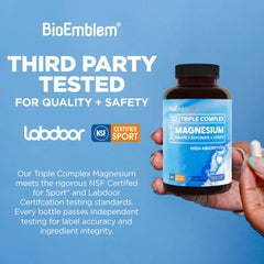 BioEmblem etiqueta con ingredientes y certificaciones para confianza