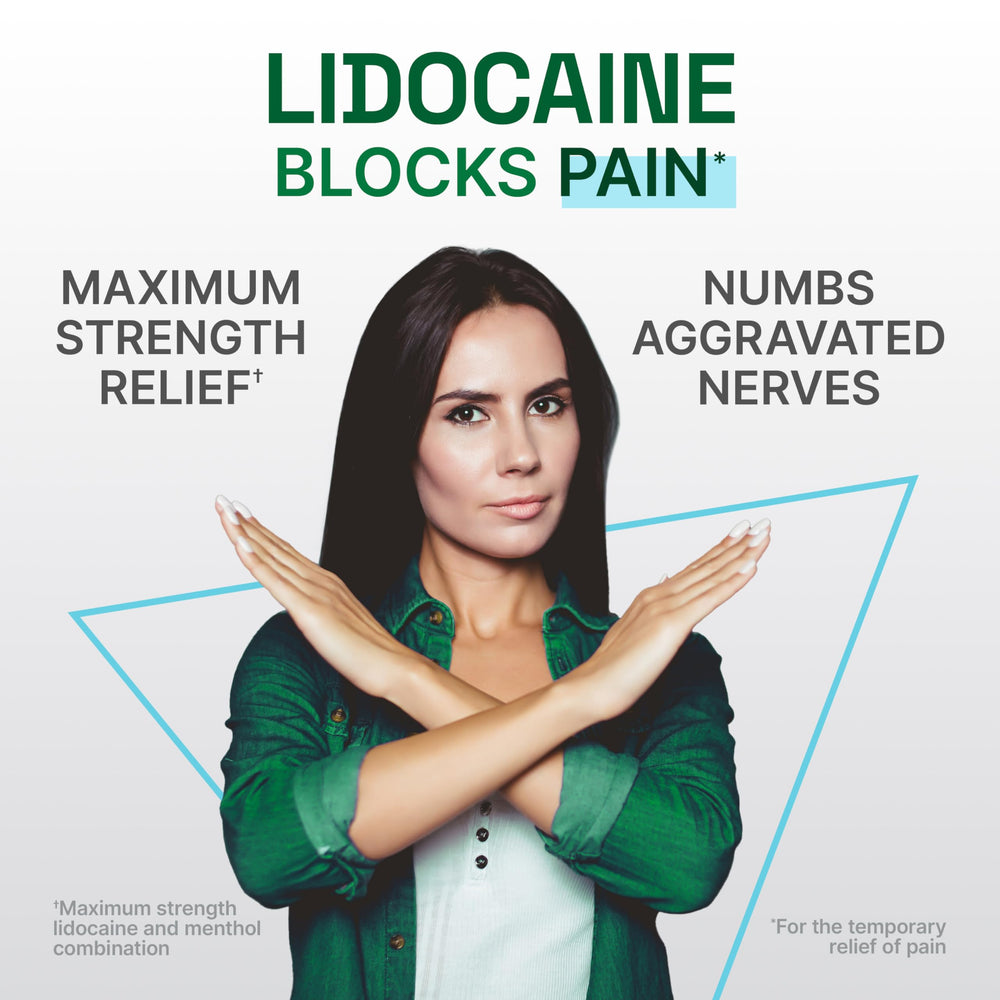 Biofreeze parche colocado en el cuello adaptándose al contorno para confort y sujeción