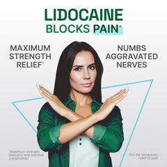 Biofreeze parche colocado en el cuello adaptándose al contorno para confort y sujeción