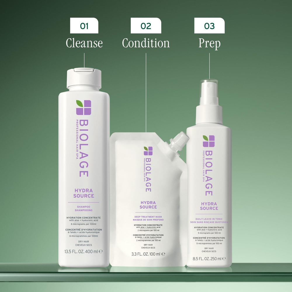 Biolage resultado antes y después mostrando cabello más suave y manejable