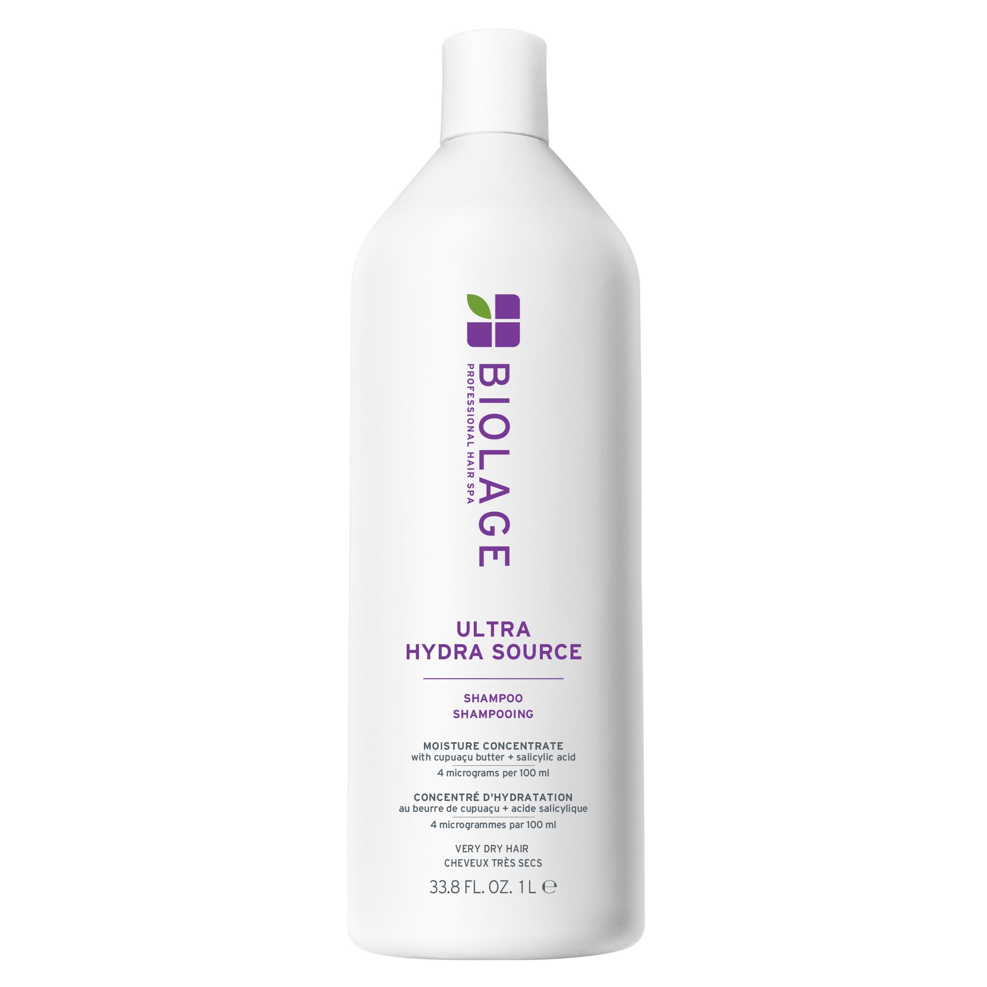 Biolage botella frontal mostrando diseño y referencia, hidratación visible