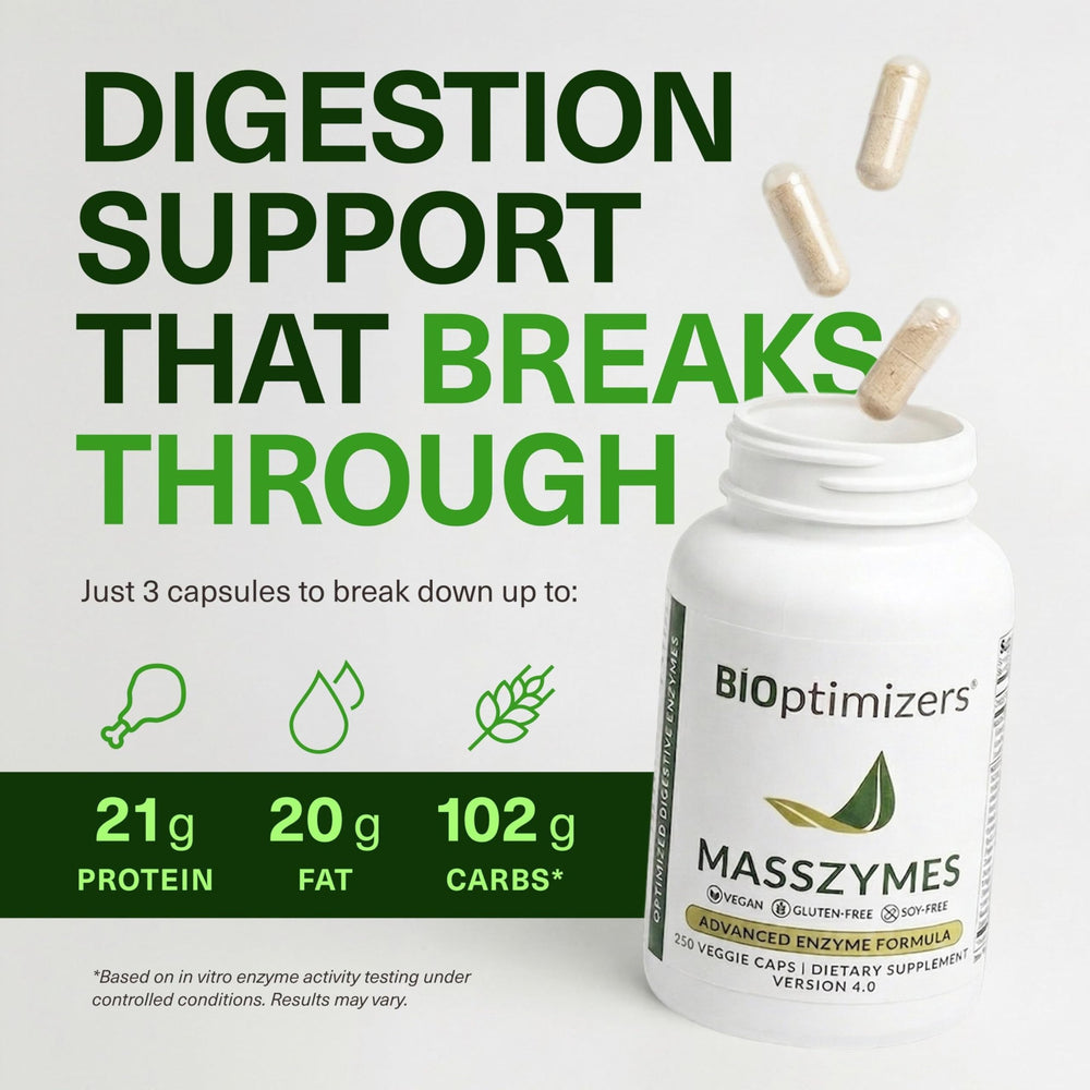BiOptimizers cápsula en mano mostrando tamaño práctico y dosificación
