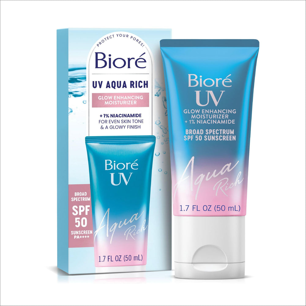 Bioré tubo frontal mostrando diseño y beneficio luminosidad