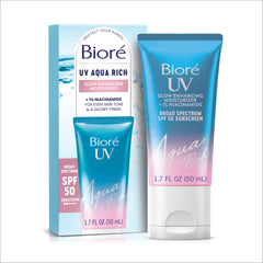 Bioré tubo frontal mostrando diseño y beneficio luminosidad