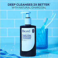 Bioré producto en uso sobre rostro masculino para controlar brillo
