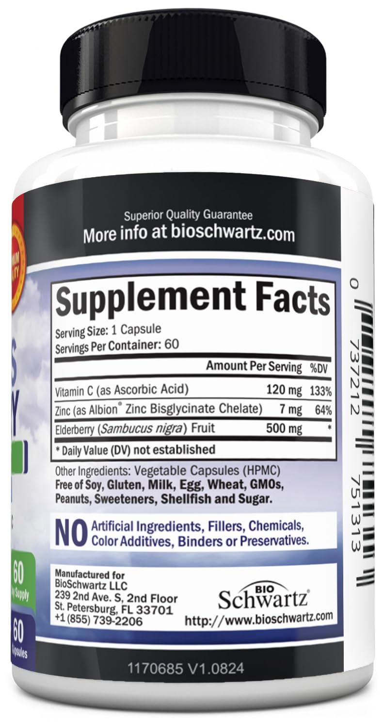 BioSchwartz caja y frasco abiertos mostrando las 60 cápsulas interiores