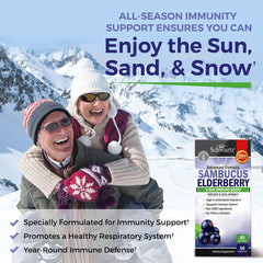 BioSchwartz detalle de etiqueta con información de elderberry, zinc y vitamina C