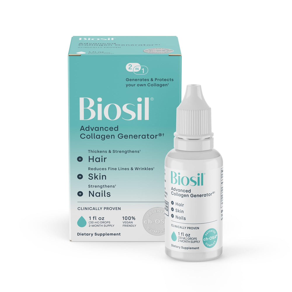 Biosil frasco frontal mostrando diseño y tamaño, fácil identificación